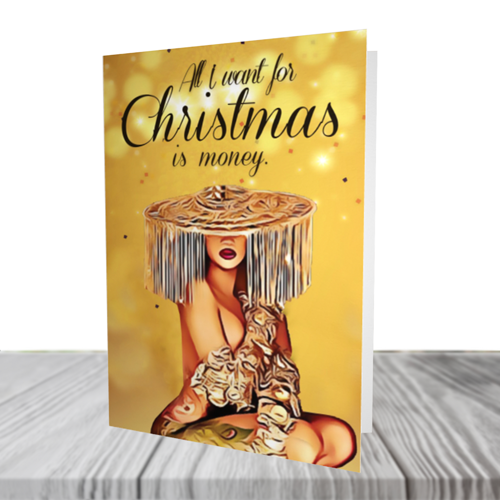 Cardi B "MONEY" Christmas Card - Yo Crackers