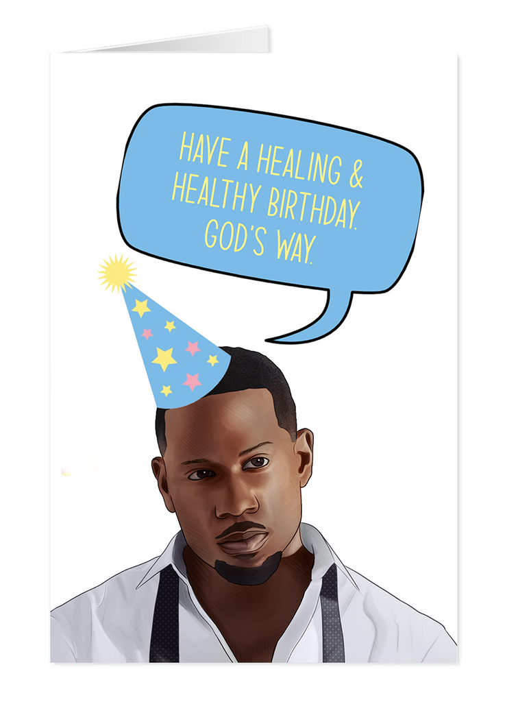 Derrick Jaxn Birthday Card - Yo Crackers