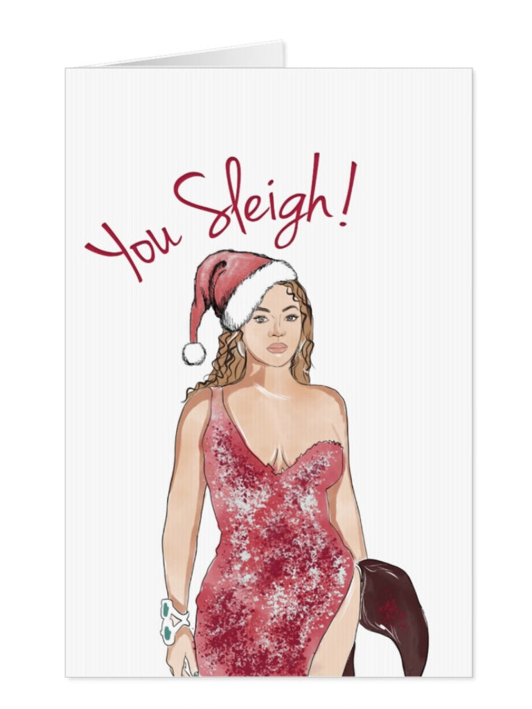 Beyonce "You Sleigh" Christmas Card - Yo Crackers