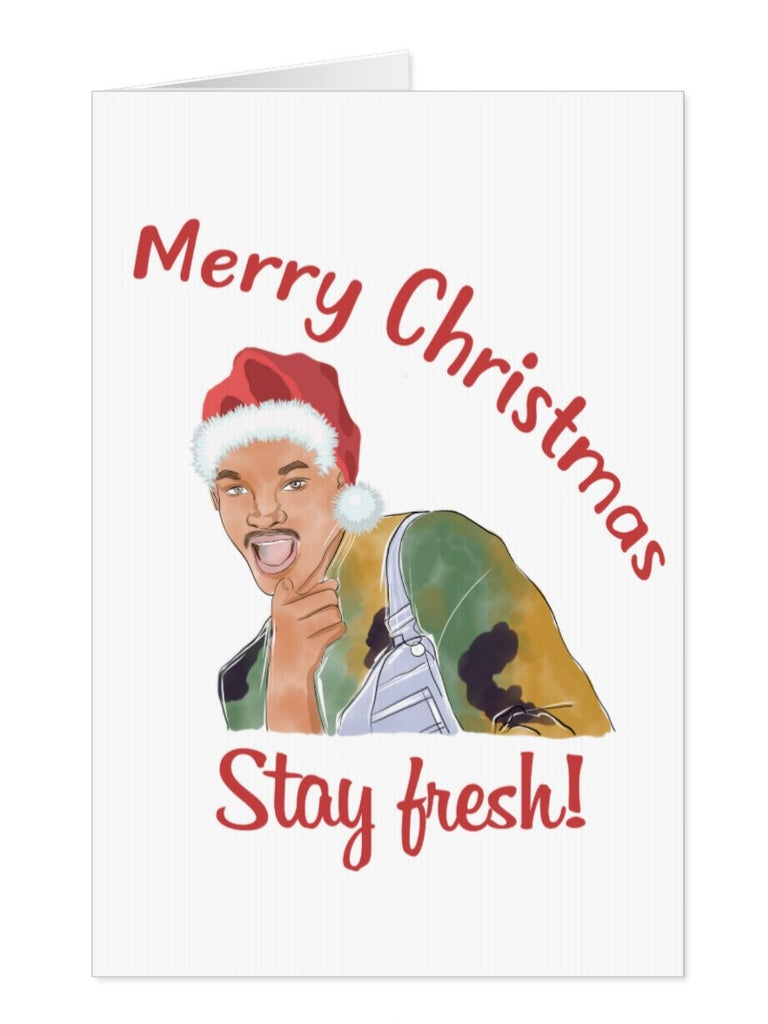 Will Smith Christmas Greeting Card - Yo Crackers