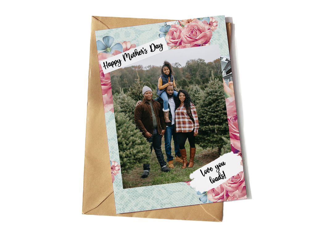 Mother's Day Personalised Floral Card - Yo Crackers