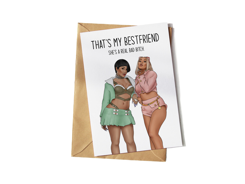 Saweetie and Doja Cat “Best Friend" Card - Yo Crackers