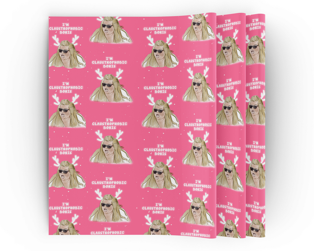 Gemma Collins "I'm Claustrophobic" Christmas Wrapping Paper - Yo Crackers